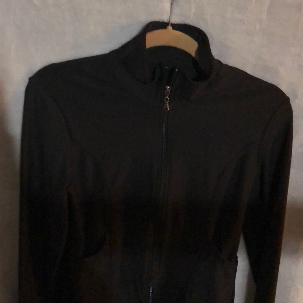 Black workout jacket